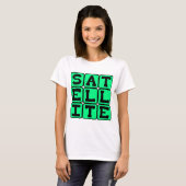 T-shirt Satellite, objet en orbite (Devant entier)