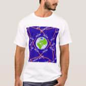 T-shirt Satellites orbitant la Terre (Devant)