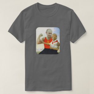 T-shirt Satire politique minuscule de Poutine d'atout et