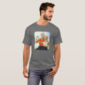 T-shirt Satire politique minuscule de Poutine d'atout et (Devant entier)