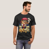 T-shirt Satirical MAGA Billionaire Cartoon — Retro Pop Art (Devant entier)