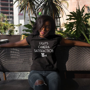 T-shirt Satisfaction de l'appareil photo - Film classique