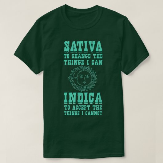T-shirt Sativa Pour Changer Les Choses Que Je Peux Indique (Design devant)