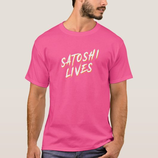 T-shirt Satoshi vit Bitcoin 1 (Devant)