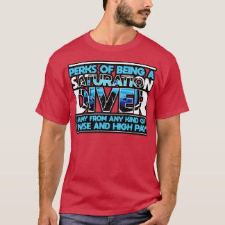 T-shirt Saturation Plaisir D'Être Un Plongeur Saturation