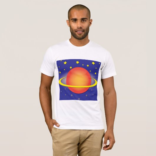 T-shirt Saturn Mens (Devant entier)