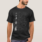 T-shirt Saturn VSaturn Rocket Science équations (Devant)