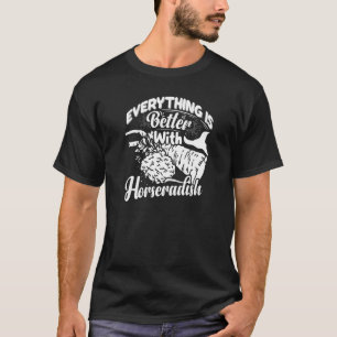 T-shirt Sauce au Raifort Crème Plante Recette Racine Fraîc