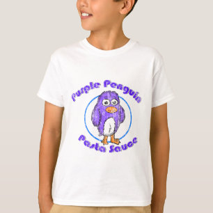 T-shirt Sauce aux pâtes de pingouin rouge rétro