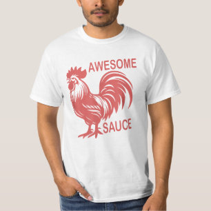 T-shirt Sauce géniale avec photo de coq