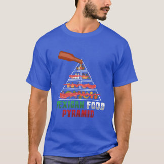 T-shirt Sauce piquante drôle de pyramide alimentaire amate