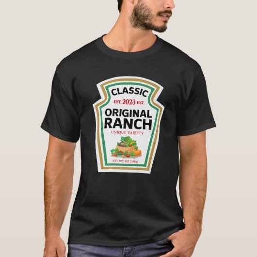 T-shirt Sauce Ranch Salade verte Dressing Costume d'Hallow (Devant)