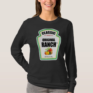 T-shirt Sauce Ranch Salade verte Dressing Costume d'Hallow