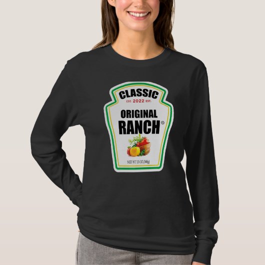 T-shirt Sauce Ranch Salade verte Dressing Costume d'Hallow (Devant)