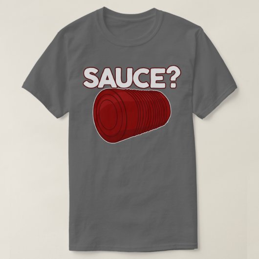 T-shirt Sauce Thanksgiving Solide non tranchée Canneberge (Design devant)