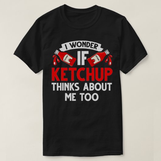 T-shirt Sauce tomate à puces de Ketchup (Design devant)