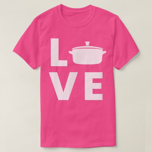 T-shirt Saucepancooking potAimer (Design devant)