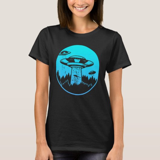 T-shirt Saucer Volant Ufo Les Astronautes Sont Aliens (Devant)