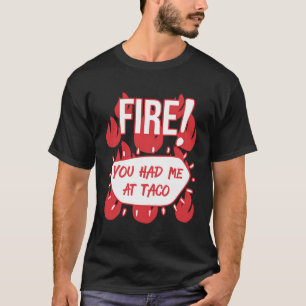 T-shirt Sauces Chaudes Groupe Halloween Sauce Feu Vous M'A