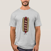 T-shirt Saucisse de hot dog enveloppée par lard de hot-dog (Devant)