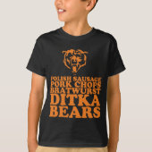 T-shirt Saucisse. Ditka. Ours (Devant)