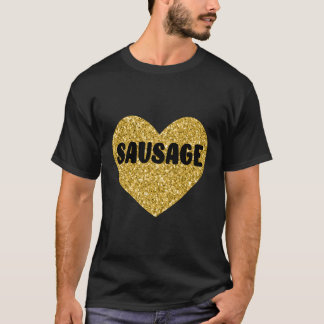 T-shirt Saucisse I Love Saucage Nourriture Viande