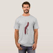 T-shirt Saucisse sèche chinoise gras vieilli Cantonese Lap (Devant entier)