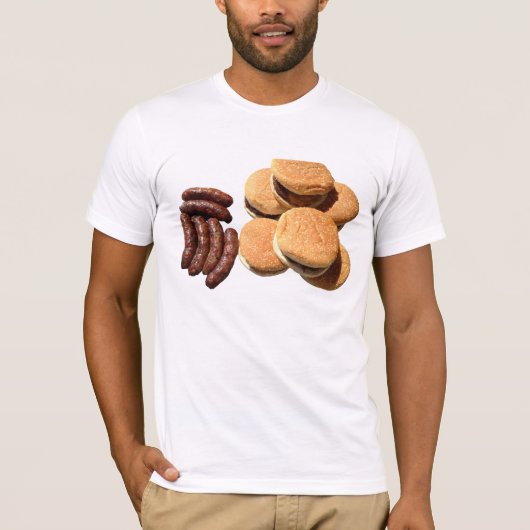 T-shirt Saucisses et hamburgers (Devant)