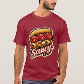 T-SHIRT SAUCY MEATBALL SANDWICH 5 (Devant)