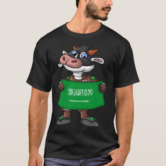 T-shirt Saudi Arabia Cow Fan (Devant)