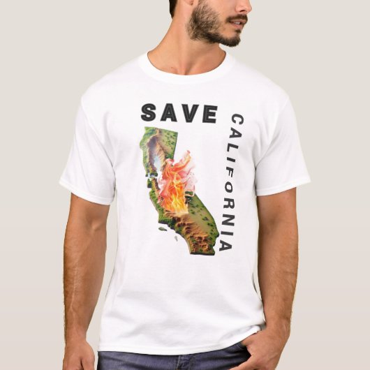 T-shirt sauf la Californie (Devant)