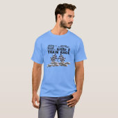 T-shirt Saugus speedway figure 8 train course sombre T-shi (Devant entier)