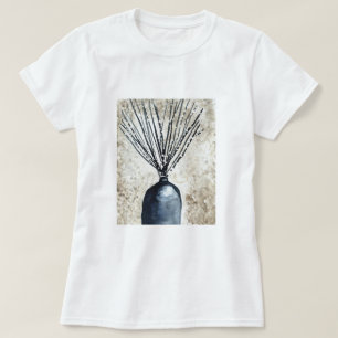 T-shirt Saule dans l'aquarelle du vase