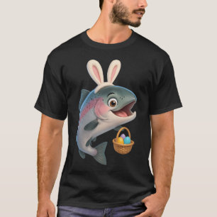 T-shirt Saumon arc-en-ciel de Pâques 1