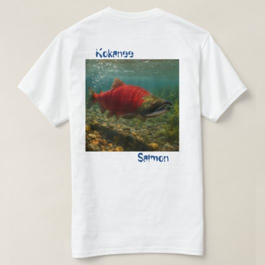 T-shirt Saumon Kokanee (Design dos)