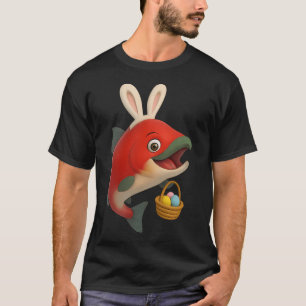 T-shirt Saumon rouge de Pâques