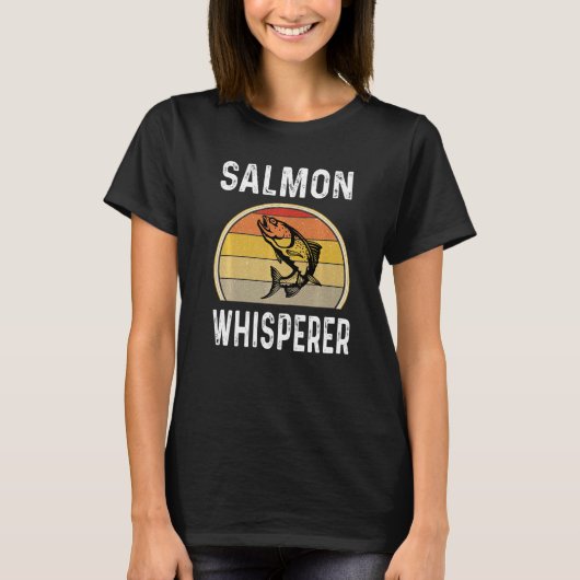 T-shirt Saumon Whisperer Pêcheur Pêcheur Retr (Devant)