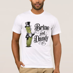 T-shirt Saumure drôle et cornichon élégant et piquant jeu
