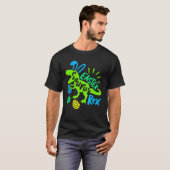T-shirt Saurus de Pâques Rex Cute Bunny Dinosaur Rex Pâque (Devant entier)