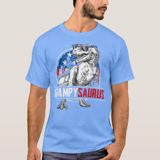 T-shirt Saurus Grampy Dinosaur T Re American Flag Family M