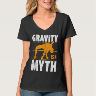 T-shirt Saut à la perche pour la barre d'athlétisme Hauteu
