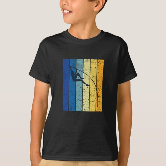 T-shirt Saut à la perche rétro (Devant)
