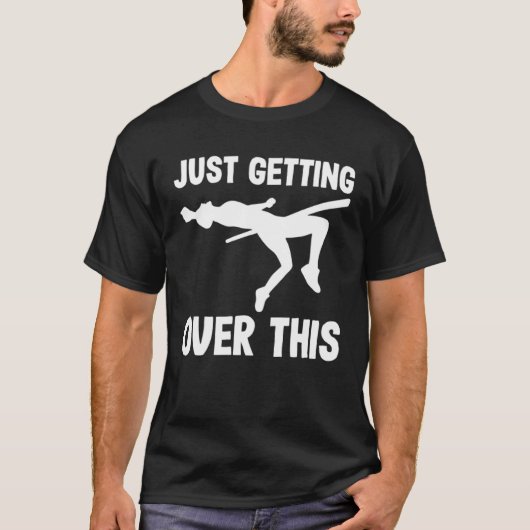 T-shirt Saut à la perche venant de passer au-dessus de ce  (Devant)