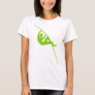 T-shirt Saut à la perche - vert de Martien