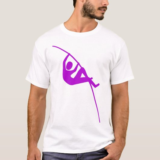 T-shirt Saut à la perche - Violet (Devant)