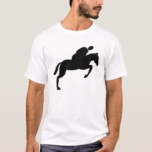T-shirt Saut de cheval - Noir (Devant)