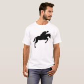 T-shirt Saut de cheval - Noir (Devant entier)