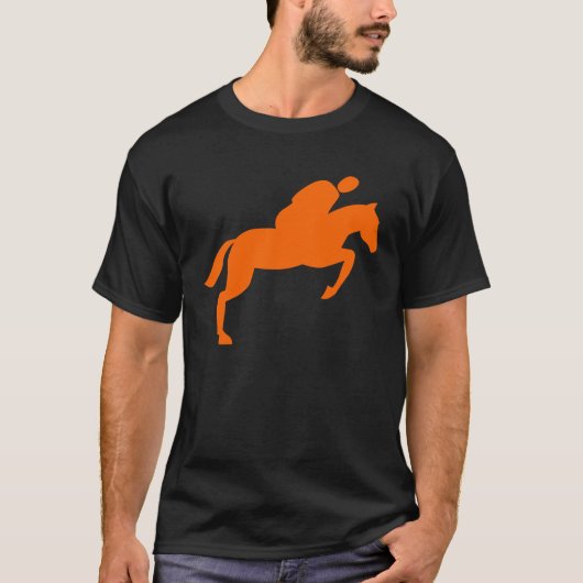 T-shirt Saut de cheval - Orange (Devant)