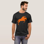 T-shirt Saut de cheval - Orange (Devant entier)