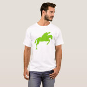 T-shirt Saut de cheval - Vert Martien (Devant entier)